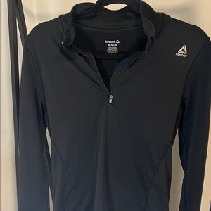 Reebok women 1/2 zip Black Performance Jacket